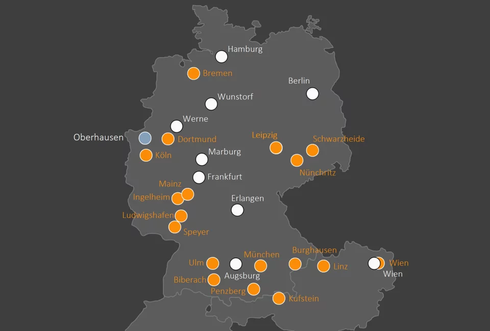 Standorte in Deutschland